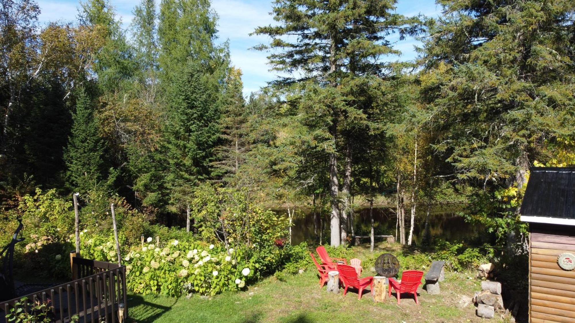 Chalet Nabu L'Ours - Riviere - Billard Saint-Alexis-des-Monts Exterior photo
